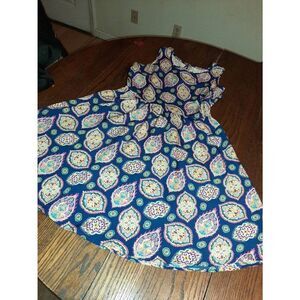 Size 9 Red Camel Sleeveless Tank Midi Sundress